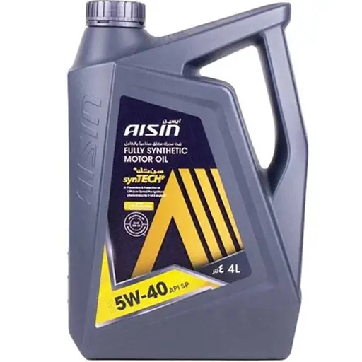 روغن موتور آیسین 5w40 SP PLUSمدل syntech+ تمام سینتتیک حجم چهار لیتر